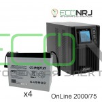 ИБП POWERMAN ONLINE 2000 Plus + Аккумуляторная батарея Энергия АКБ 12–75