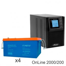 ИБП POWERMAN ONLINE 2000 Plus + Энергия GPL 12–200