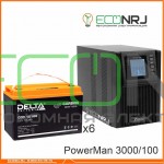 ИБП POWERMAN ONLINE 1000 Plus + Аккумуляторная батарея Delta CGD 12100