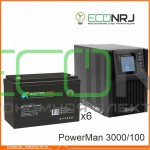 ИБП POWERMAN ONLINE 1000 Plus + Аккумуляторная батарея ВОСТОК PRO СК-12100