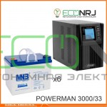 ИБП POWERMAN ONLINE 1000 Plus + Аккумуляторная батарея MNB MNG33-12