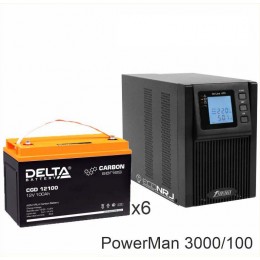 ИБП POWERMAN ONLINE 3000 Plus + Delta CGD 12100