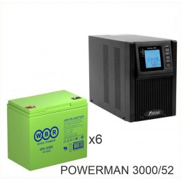 ИБП POWERMAN ONLINE 3000 Plus + WBR GPL12520
