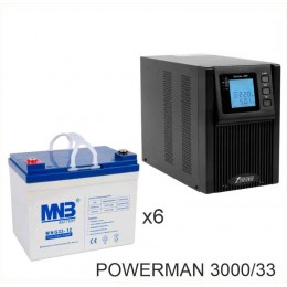 ИБП POWERMAN ONLINE 3000 Plus + MNB MNG33-12