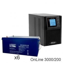 ИБП POWERMAN ONLINE 3000 Plus + ETALON AHRX 12-200 GL