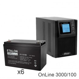 ИБП POWERMAN ONLINE 3000 Plus + ETALON FS 12100