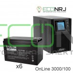 ИБП POWERMAN ONLINE 1000 Plus + Аккумуляторная батарея ETALON FS 12100