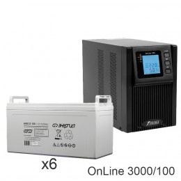 ИБП POWERMAN ONLINE 3000 Plus + Энергия АКБ 12–100