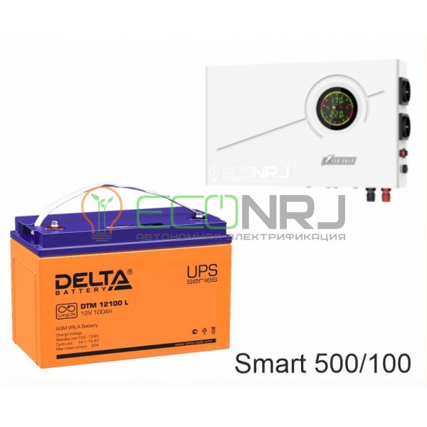 ИБП Powerman Smart 500 INV + Аккумуляторная батарея Delta DTM 12100 L