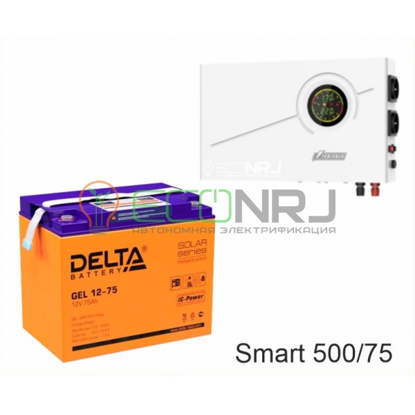 ИБП Powerman Smart 500 INV + Аккумуляторная батарея Delta GEL 12-75