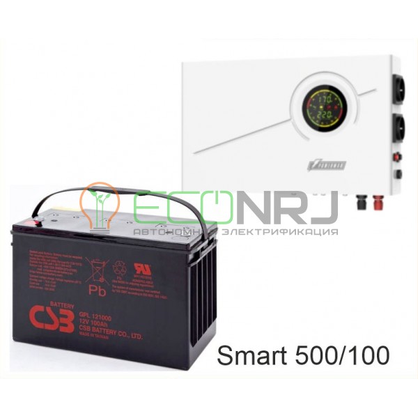 ИБП Powerman Smart 500 INV + Аккумуляторная батарея CSB GPL121000