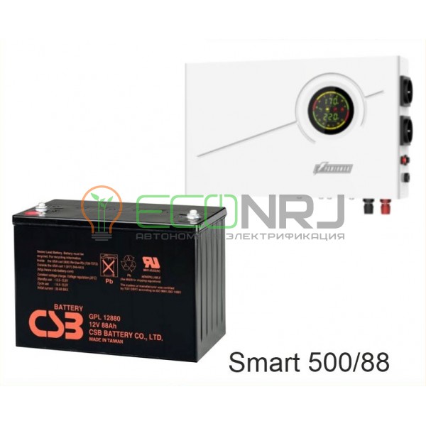 ИБП Powerman Smart 500 INV + Аккумуляторная батарея CSB GPL12880