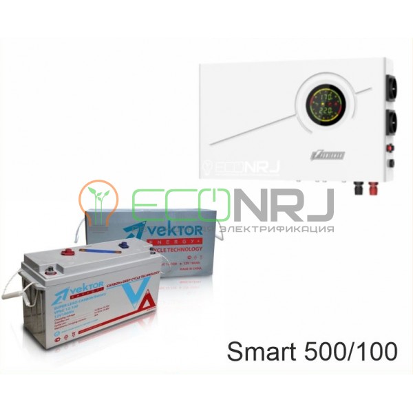 ИБП Powerman Smart 500 INV + Аккумуляторная батарея Vektor VPbC 12-100