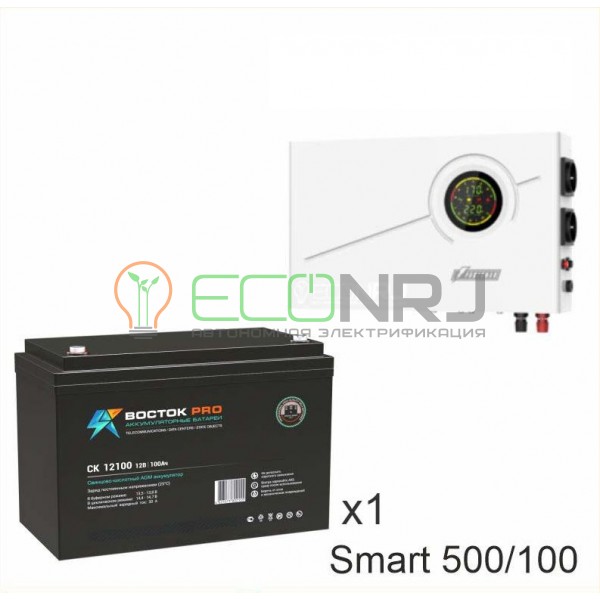 ИБП Powerman Smart 500 INV + Аккумуляторная батарея ВОСТОК PRO СК-12100