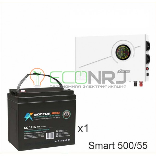 ИБП Powerman Smart 500 INV + Аккумуляторная батарея ВОСТОК PRO СК-1255