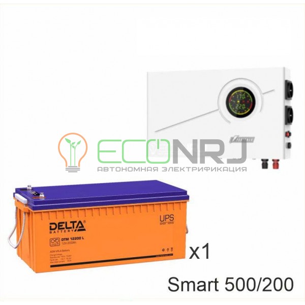 ИБП Powerman Smart 500 INV + Аккумуляторная батарея Delta DTM 12200 L