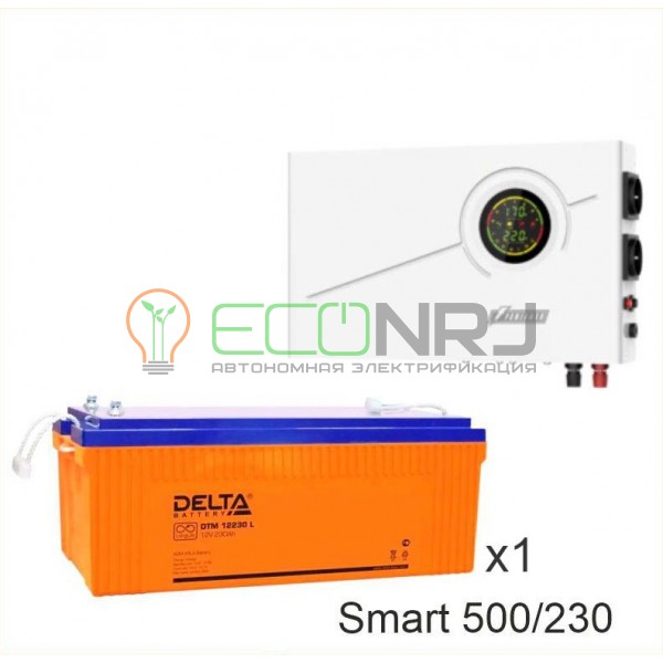 ИБП Powerman Smart 500 INV + Аккумуляторная батарея Delta DTM 12230 L