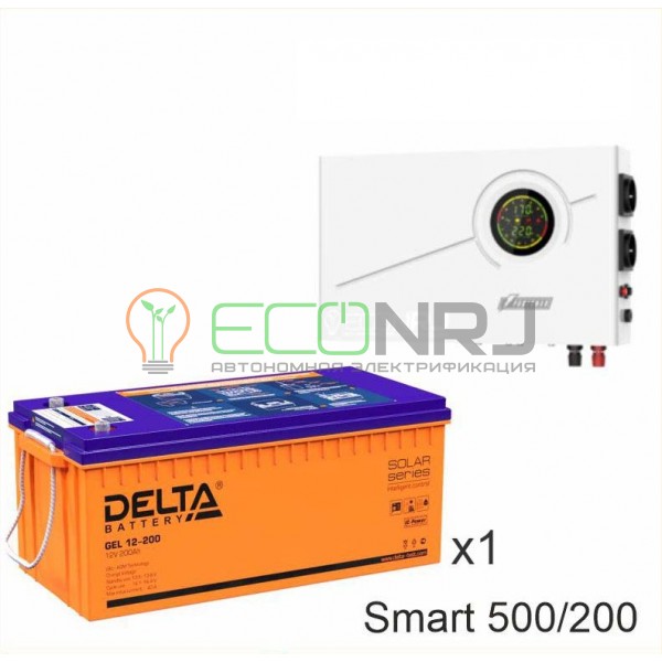 ИБП Powerman Smart 500 INV + Аккумуляторная батарея Delta GEL 12-200
