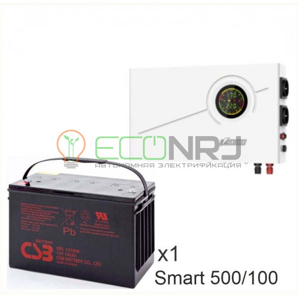 ИБП Powerman Smart 500 INV + Аккумуляторная батарея CSB GPL121000