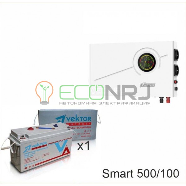 ИБП Powerman Smart 500 INV + Аккумуляторная батарея Vektor VPbC 12-100