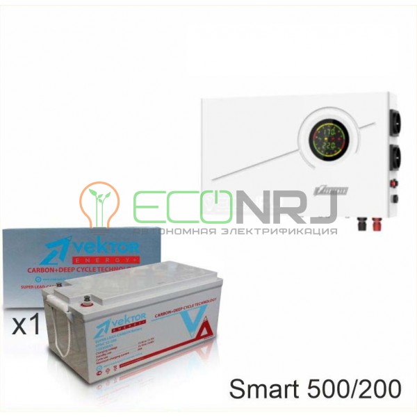 ИБП Powerman Smart 500 INV + Аккумуляторная батарея Vektor VPbC 12-200