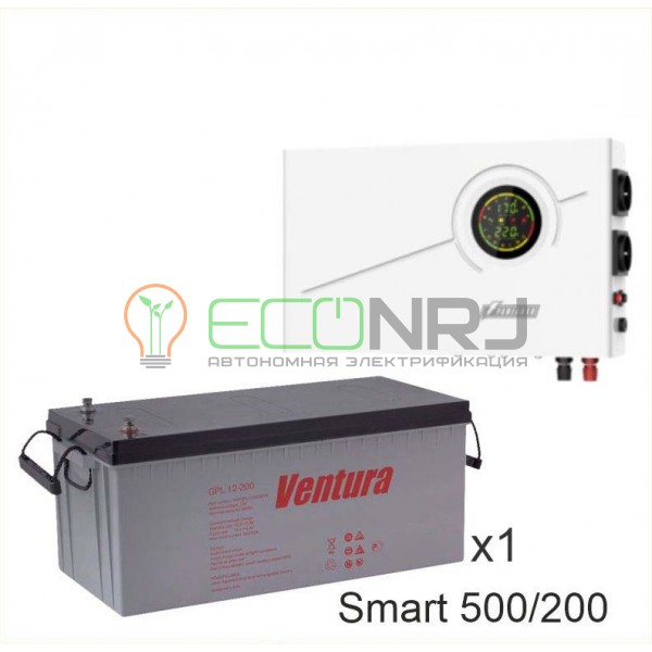 ИБП Powerman Smart 500 INV + Аккумуляторная батарея Ventura GPL 12-200