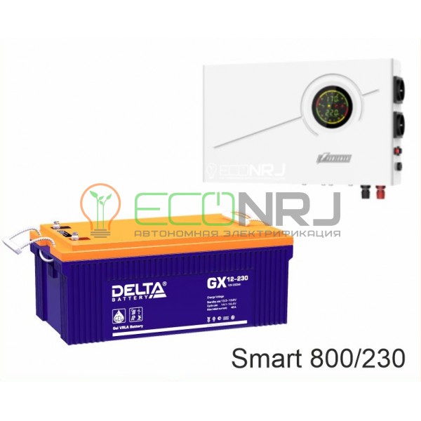ИБП Powerman Smart 800 INV + Аккумуляторная батарея Delta GX 12-230