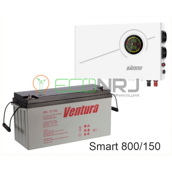 ИБП Powerman Smart 800 INV + Аккумуляторная батарея Ventura GPL 12-150