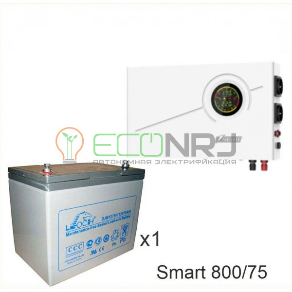 ИБП Powerman Smart 800 INV + Аккумуляторная батарея LEOCH DJM1275