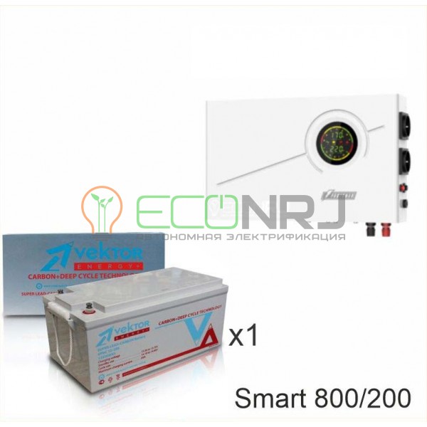 ИБП Powerman Smart 800 INV + Аккумуляторная батарея Vektor VPbC 12-200