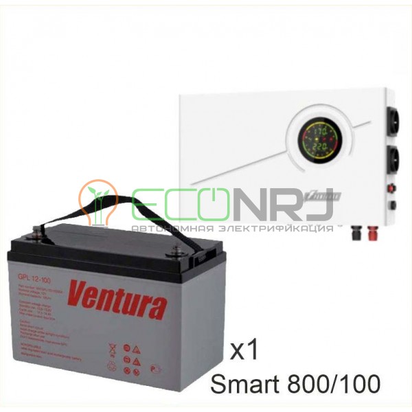 ИБП Powerman Smart 800 INV + Аккумуляторная батарея Ventura GPL 12-100