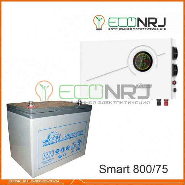 ИБП Powerman Smart 800 INV + Аккумуляторная батарея LEOCH DJM1275