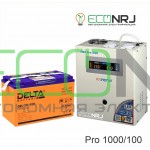 Инвертор (ИБП) Энергия PRO-1000 + Аккумуляторная батарея Delta GEL 12-100