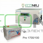 Инвертор (ИБП) Энергия PRO-1700 + Аккумуляторная батарея Vektor GL 12-100
