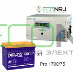 Инвертор (ИБП) Энергия PRO-1700 + Аккумуляторная батарея Delta GX 12-75
