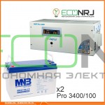 Инвертор (ИБП) Энергия PRO-3400 + Аккумуляторная батарея MNB MNG100-12