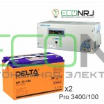 Инвертор (ИБП) Энергия PRO-3400 + Аккумуляторная батарея Delta GEL 12-100