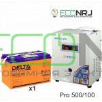 Инвертор (ИБП) Энергия PRO-500 + Аккумуляторная батарея Delta GEL 12-100