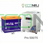 Инвертор (ИБП) Энергия PRO-500 + Аккумуляторная батарея Delta GX 12-75