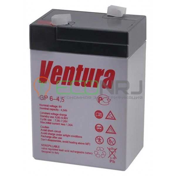 Аккумуляторная батарея Ventura GP 6-4.5