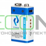Аккумулятор РУБИН LI-ION Крона 9 В (4500mWh Type C) 1шт/блистер