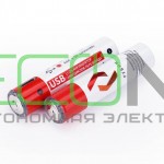 Аккумулятор РУБИН LI-ION  ААА 1,5 В (600mWh Type C) 2шт/блистер + кабель