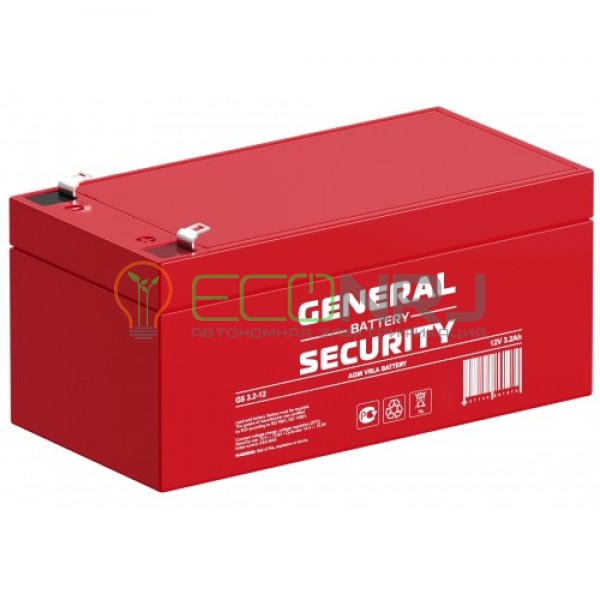 Аккумуляторная батарея General Security GS3.2-12