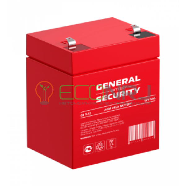 Аккумуляторная батарея General Security GS5-12 F2