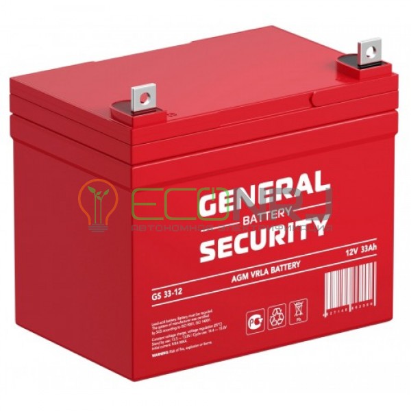 Аккумуляторная батарея General Security GS33-12