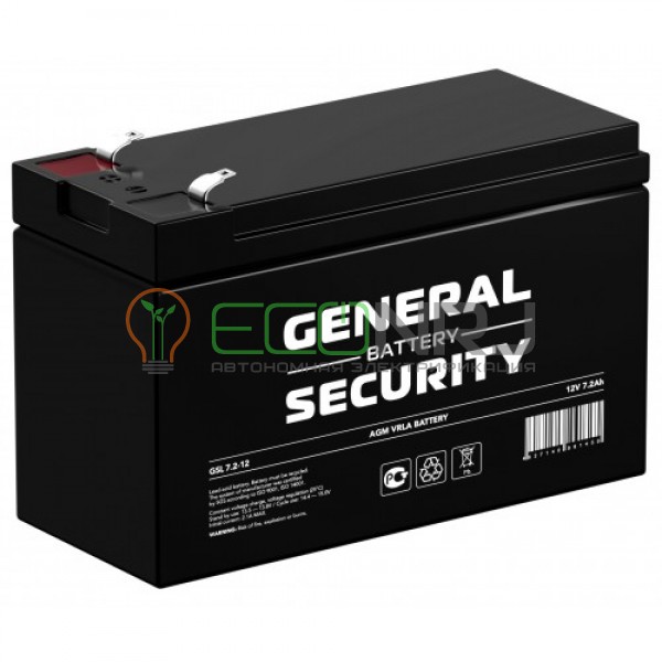Аккумуляторная батарея General Security GSL7.2-12