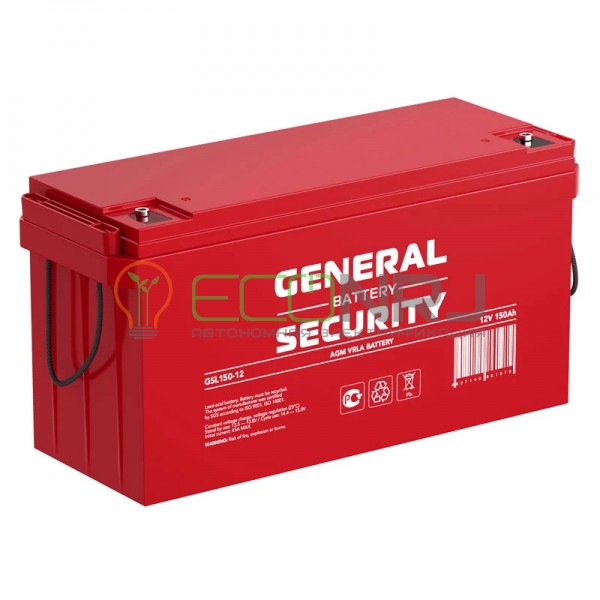 Аккумуляторная батарея General Security GSL 150-12