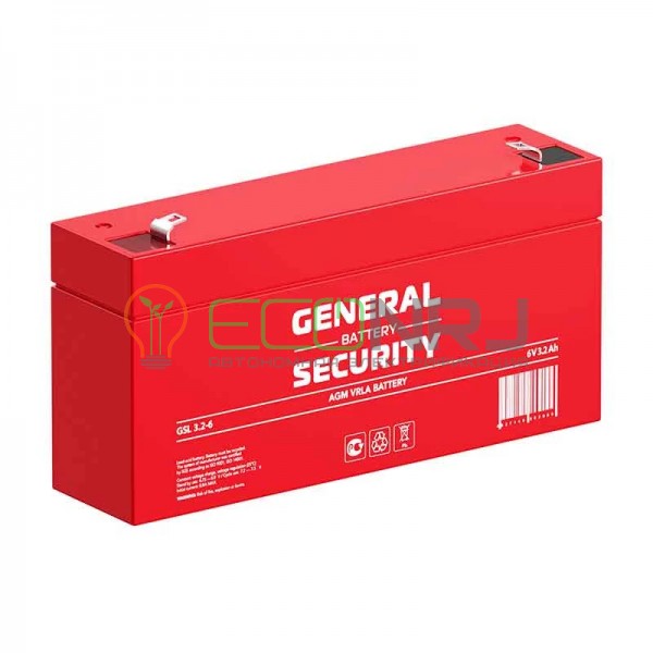 Аккумуляторная батарея General Security GSL 3.2-6