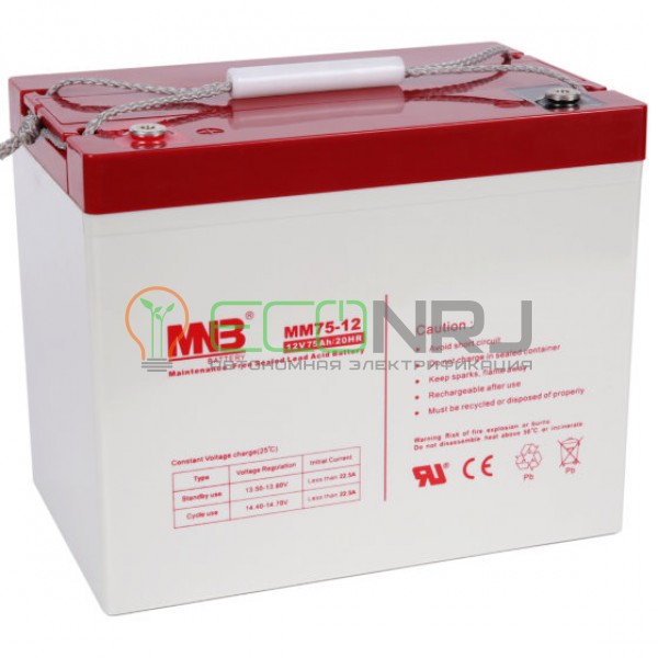 Аккумуляторная батарея MNB MМ75-12