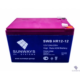 Аккумуляторная батарея SUNWAYS HR 12-12